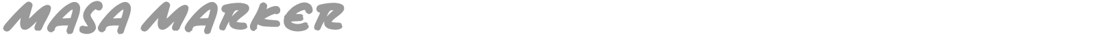 Masa Marker font preview
